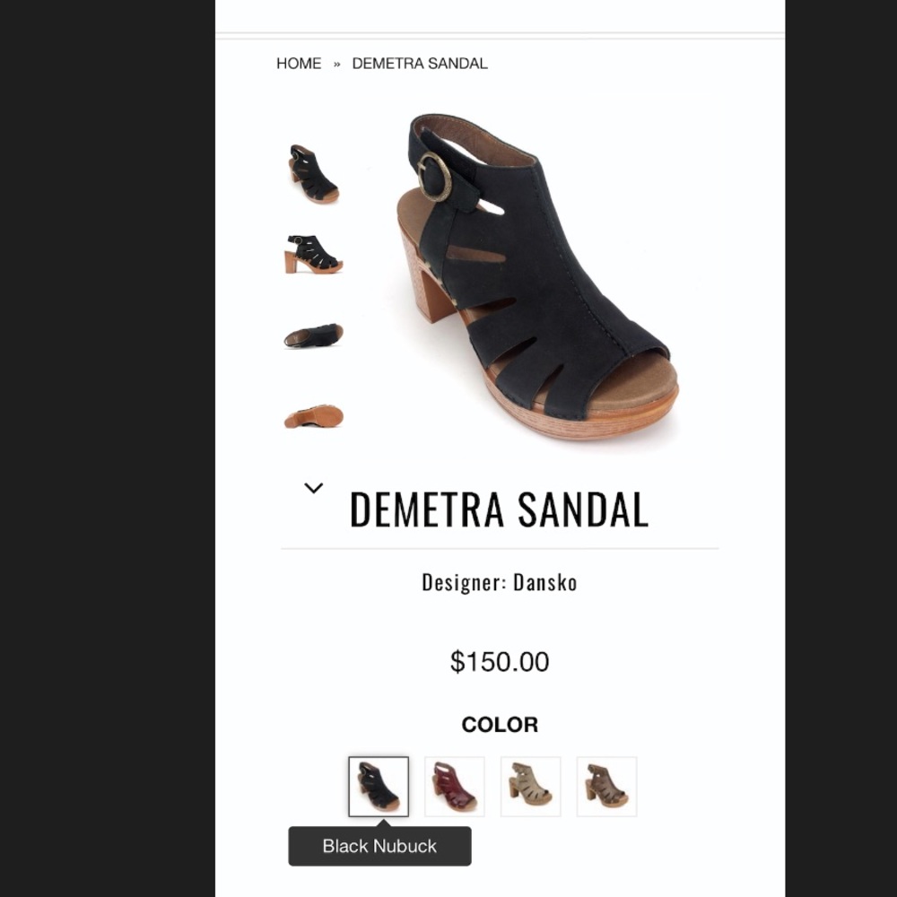Dansko Demetra Sandals Brown Size 9.5 - Picture 4 of 4